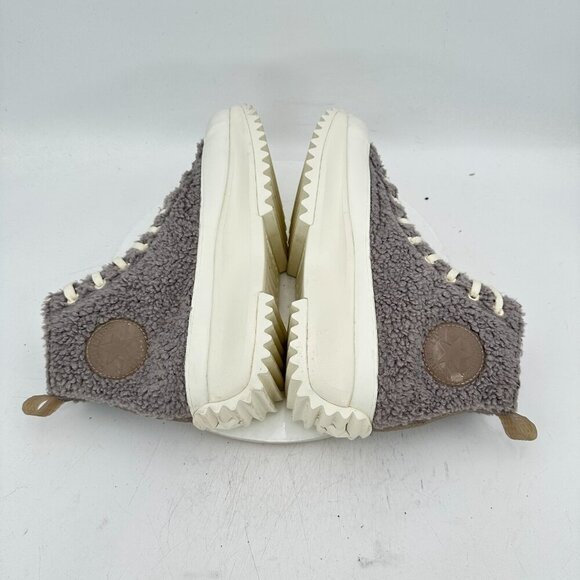 Converse Run Star Hike Hi Platform Men 9.5 Women 11 72202C Sherpa Vapor Boot - Picture 6 of 11